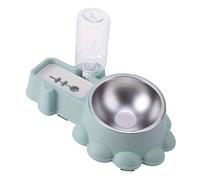 Comida para perros Doble Tazón Elevado Gatos Tazón de Alimento para Gatos Perro Con Botella de Agua Automática Alimento Seco para Mascotas Suministro
