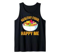 Comida Sana Feliz Me Camiseta sin Mangas