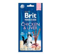 Comida Seca para Gatos VAFO PRAHA s.r.o. Brit Premium Cat Kabanosy Chicken & Hiver 3 * 5G / 35