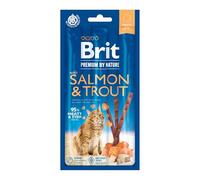 Comida Seca para Gatos VAFO PRAHA s.r.o. Brit Premium Cat Kabanosy Salmon & Trout 3 * 5G / 35