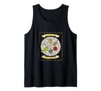 Comida Tradicional de Pascua Seder Cena Vintage Pesaj Camiseta sin Mangas
