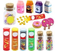 Comida y bebida en miniatura, accesorios de duendes en miniatura, accesorios para casa de muñecas en miniatura, accesorios para casa de muñecas en miniatura, juego de alimentos para casa de muñecas en