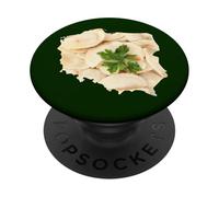 Comidas asombrosas del mundo Humor - Pierogies en Polonia PopSockets PopGrip Adhesivo