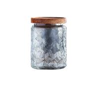 Comidas diarias Mantequera con diseño cúbico, tarro de cristal for guardar dulces y miel en la cocina del hogar