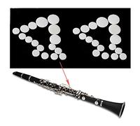Comidox Juego de 17 almohadillas de cuero para clarinete para exquisitos accesorios de repuesto de instrumentos de viento, 2 juegos
