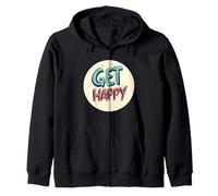Comienza a sonreír con este atuendo Get Happy Speech Sudadera con Capucha