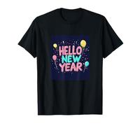 Comienza de Nuevo con Este Atuendo de Hello New Year Vibes Camiseta