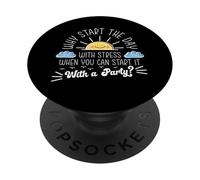 Comienza el día con un Atuendo de Fiesta de Despertar para Fiestas PopSockets PopGrip Adhesivo