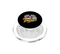 Comienza Tus Motores Bandera a Cuadros Carreras de Coches Motorsport PopSockets PopGrip para MagSafe