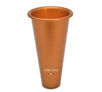 Comil Plast | Porta Flores Interior de plástico para Florero Cementerio Color Cobre | Diámetro 6,4 cm, Altura 11 cm.