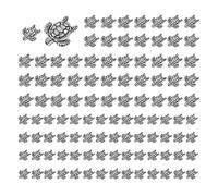 Comimark 100 cuentas espaciadoras sueltas de tortuga para hacer joyas, collares, pulseras, accesorios de bricolaje