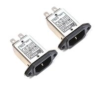 Comimark EMI RFI Filtro AC 250V 10A CW1D-10A-T Supresor Filtro de ruido de línea eléctrica (2 piezas)