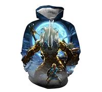 COMING Adult Link Cosplay Disfraz Breath of The Wild Link Sudadera con capucha para hombre chaqueta con cremallera, Color 14, S