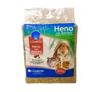 Cominter Animal Health Heno con Manzana Natural Timothy para Conejos, EOS, Hamsters, Cobayas y Roedores (600g). Comida para Conejos con Fibra para el Desgaste Dental del Roedor.