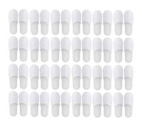 Comioke 24 Pares Pantuflas Desechables Blancas/Zapatillas de Hotel Para Invitados/de Estar Por Casa Para Hombre Mujer - Ideal Para Viaje, Hogar, Baño, Boda (Talla Eu 37-43, Blanco)