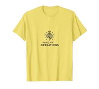Comisionado Jefe de Operaciones Liderazgo de la Corona Cerebral Camiseta, Hombre, Limón, S