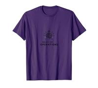Comisionado Jefe de Operaciones Liderazgo de la Corona Cerebral Camiseta, Hombre, Morado, XXL