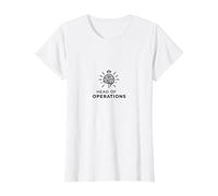 Comisionado Jefe de Operaciones Liderazgo de la Corona Cerebral Camiseta, Mujer, Blanco, XXL