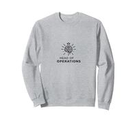 Comisionado Jefe de Operaciones Liderazgo de la Corona Cerebral Sudadera, Unisex para Adultos, Gris Jaspeado, M