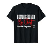 Comisionado por Cristo para Compartir el Evangelio MT 28:19 Camiseta