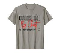 Comisionado por Cristo para Compartir el Evangelio MT 28:19 Camiseta