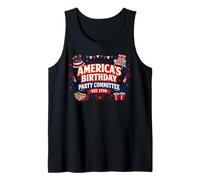 Comité de Fiesta de cumpleaños de Estados Unidos EST 1776 Patriótico Camiseta sin Mangas