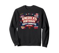 Comité de Fiesta de cumpleaños de Estados Unidos EST 1776 Patriótico Sudadera