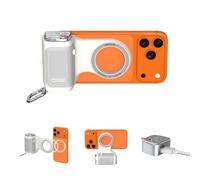 COMITOK MOCA - Agarre magnético para iPhone 17, todos los modelos iOS26, iOS18, sin necesidad de aplicación, agarre de cámara con diseño anticaídas, control remoto desmontable y práctico gancho para