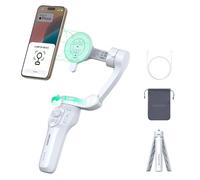 COMITOK MOGO - Estabilizador de cardán para iPhone, [certificado MFi] cardán de teléfono con seguimiento facial de 360 grados para grabación de video, par NFC y soporte magnético para iPhone 16 15 Pro