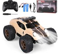 Comius Sharp Coche Teledirigido, Coche Teledirigido De Alta Velocidad 1/20 25km/H, Todo Terreno Todoterreno con Luces Led, Regalo para Niños De 7 A 14 Años(Marrón)