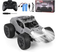 Comius Sharp Coche Teledirigido, Coche Teledirigido De Alta Velocidad 1/20 25km/H, Todo Terreno Todoterreno con Luces Led, Regalo para Niños De 7 A 14 Años(Gris)