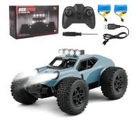 Comius Sharp Coche Teledirigido, Coche Teledirigido De Alta Velocidad 1/20 25km/H, Todo Terreno Todoterreno con Luces Led, Regalo para Niños De 7 A 14 Años(Azul)