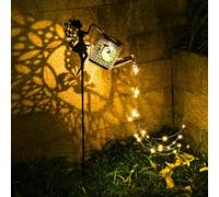 Comius Sharp Luces Solares Para Regadera Al Aire Libre, Luz Solar Exterior Jardin, Impermeable Farolillos Solares Exterior para Jardín Mesa Césped Balcón Caminos Camping Navidad Decoración
