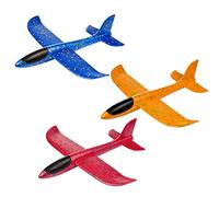 Comius Sharp Planos de Espuma, 3 Pcs Avión Planeador, Modelo de Avion Deportes al Aire Libre Volar Juguete, Que lanzan los planeadores de Whirly Glider para los Cabritos, favores de la Fiesta