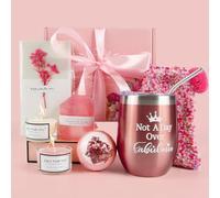Comius Sharp Set Regalo para Mujer - Copa de Vino de Acero Inoxidable Con Velas Perfumadas y Calcetines - Regalos Cumpleaños para Joven Amiga Novia Mama Maestra Hermana
