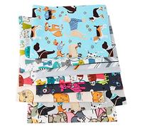 Comius Sharp Telas Patchwork, 8 Piezas Tela Algodon, Tela de Algodón para Manualidades, Tela de Algodón de Dibujos Animados Se Utiliza para Coser DIY Manualidades, 50cm x 40cm (A)