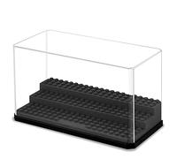 Comius Sharp Vitrina para Figuras, Caja de Construcción Acrílica Protectora a Prueba de Polvo para Juguetes, Coleccionables, Almacenaje en Casa, Base Negra