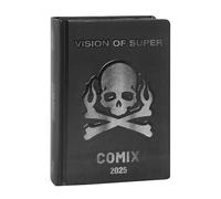 Comix - Agenda diaria 2025 Limited Fashion Edition, agenda escolar para niños y niñas, con tapa dura y gráficos Mouth, pegatinas exclusivas, interior 100%, 12 x 16,5 cm