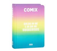 Comix - Agenda diaria de 16 meses, agenda escolar 2025-2026, con tapa dura, ideal para la escuela media y superior, 13 x 17,8 cm (al.) cm, Sunrise