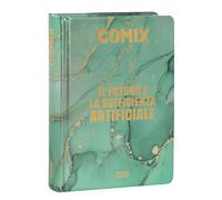 Comix - Agenda diaria Mignon Plus de 16 meses, agenda escolar 2024-2025 para niños y niñas, con tapa dura, ideal para la escuela secundaria, 9 x 12,5 cm, verde