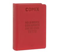 Comix - Agenda diaria Mignon Plus de 16 meses, agenda escolar 2024-2025 para niños y niñas, con tapa dura, ideal para la escuela secundaria, 9 x 12,5 cm, color rojo