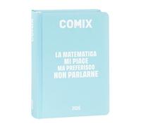 Comix - Agenda diaria Mignon Plus de 16 meses, agenda escolar 2026-2026, con tapa dura, ideal para la escuela media y superior, 9 x 12,5 cm de altura, azul