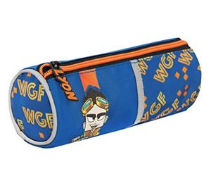 COMIX ANIME Lyon Gamer - Estuche Escolar para papelería con Tirador de Metal Personalizado y Detalles de Malla - Estuche pequeño portalápices niño y niña para Medianas y elementales, 20 x 8 cm