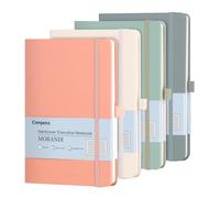 Comix Cuadernos A5 Pack 4, 176 páginas 8.3 x 5.5 pulgadas 100 g m² cuadernos de negocios con forro Morandi 4 colores