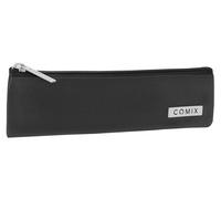 COMIX - Estuche escolar, estuche con 2 bolígrafos para niños y adolescentes, ideal para guardar la papelería para la escuela, con práctico cierre de cremallera y logotipo Comix de metal, 22 x 6 x 2 cm