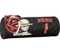 Comix Estuche Escolar - Redondo - One Piece Anime, Negro, Negro, Casual
