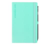 COMIX Large - Agenda 2026, 12 meses, diaria, con trabilla elástica porta lápiz o bolígrafo, cierre con elástico y marcapáginas, lápiz Comix incluido, 13 x 21 (al.) cm Tiffany