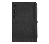 COMIX, Large - Agenda 2026 semanal 12 meses, cierre con elástico y trabilla elástica para lápiz o bolígrafo, lápiz Comix incluido, doble marcapáginas, 13 x 21 cm, negro Tenax