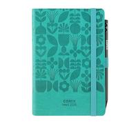 COMIX Medium - Agenda 2026, 12 meses, semanal, con trabilla elástica porta lápiz o bolígrafo, cierre con elástico y marcapáginas, lápiz Comix incluido, 10,7 x 15,9 cm, floral