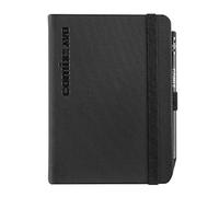 COMIX, Mignon - Agenda diaria 2026 de 12 meses, cierre con elástico y trabilla elástica para lápiz o bolígrafo, lápiz Comix incluido, doble marcapáginas, 9 x 12,5 cm, negro Tenax